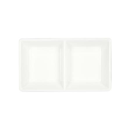 ถ้วยน้ำจิ้มเหลี่ยม PORCELAIN 2 ช่อง KECH SNOW_2