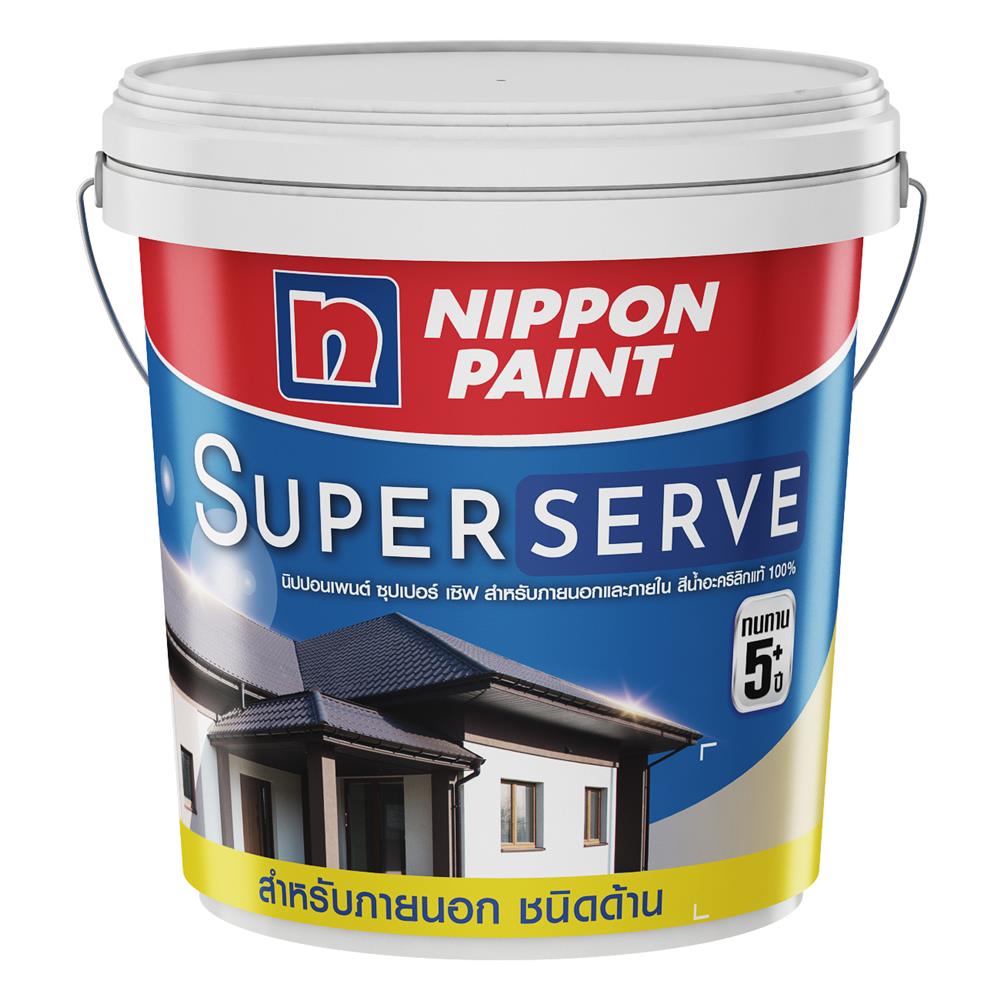 สีน้ำทาภายนอก NIPPON PAINT SUPER SERVE BASE C ด้าน 2.5 แกลลอน
