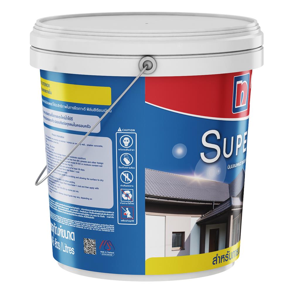 สีน้ำทาภายนอก NIPPON PAINT SUPER SERVE BASE A ด้าน 2.5 แกลลอน