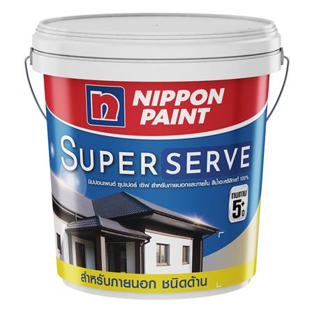 สีน้ำทาภายนอก NIPPON PAINT SUPER SERVE BASE A ด้าน 2.5 แกลลอน_0