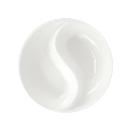 ถ้วยน้ำจิ้มกลม PORCELAIN 2 ช่อง KECH SNOW_2