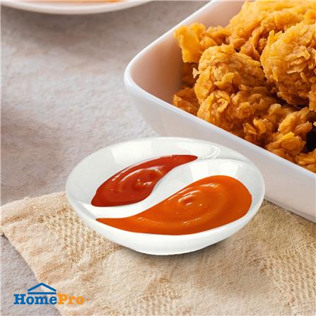 ถ้วยน้ำจิ้มกลม PORCELAIN 2 ช่อง KECH SNOW_4