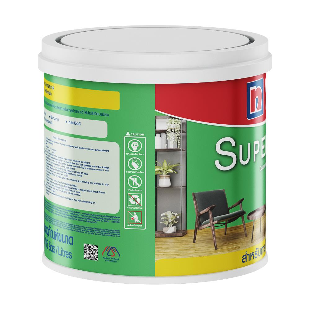 สีน้ำทาภายใน NIPPON PAINT SUPER SERVE BASE A ด้าน 1 แกลลอน