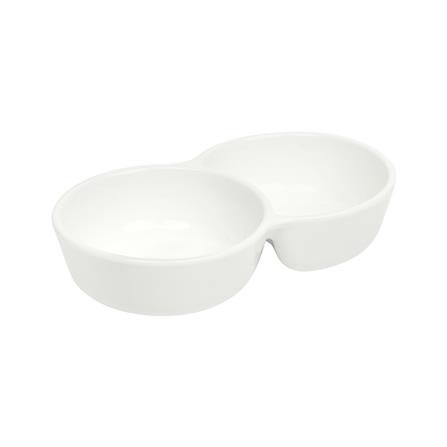 ถ้วยกลม PORCELAIN 2 ช่อง 6 นิ้ว KECH SNOW_2