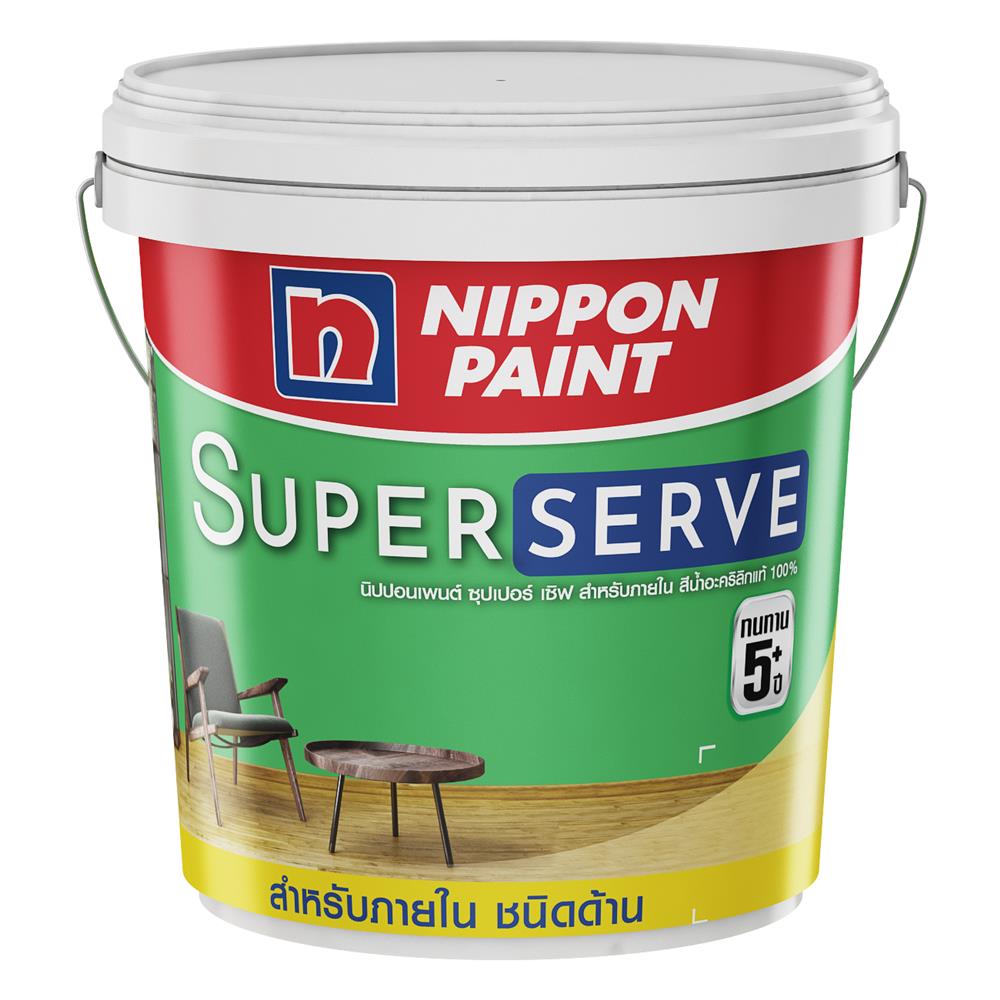 สีน้ำทาภายใน NIPPON PAINT SUPER SERVE BASE A ด้าน 2.5 แกลลอน