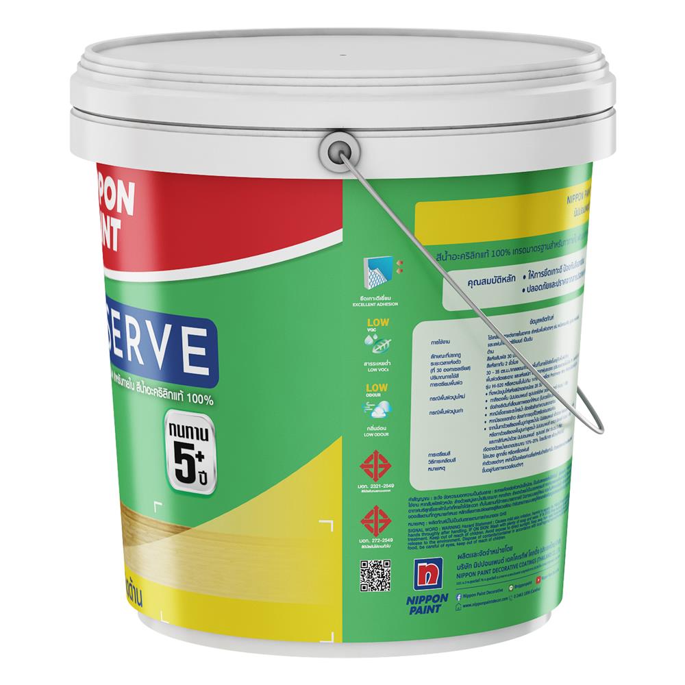 สีน้ำทาภายใน NIPPON PAINT SUPER SERVE BASE A ด้าน 2.5 แกลลอน