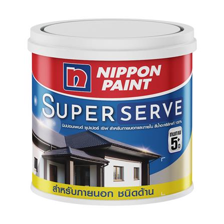 สีน้ำทาภายนอก NIPPON PAINT SUPER SERVE BASE A ด้าน 1 แกลลอน_0