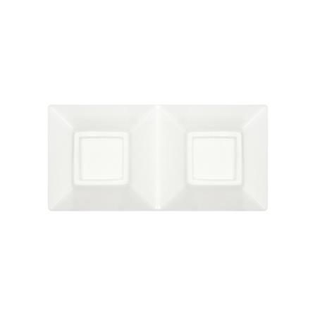 ถ้วยน้ำจิ้มเหลี่ยม PORCELAIN 2 ช่อง KECH SNOW ROOF_3