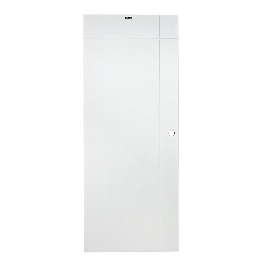 ประตูภายนอก UPVC AZLE PZV6 80X200 ซม. สีขาว เจาะลูกบิด