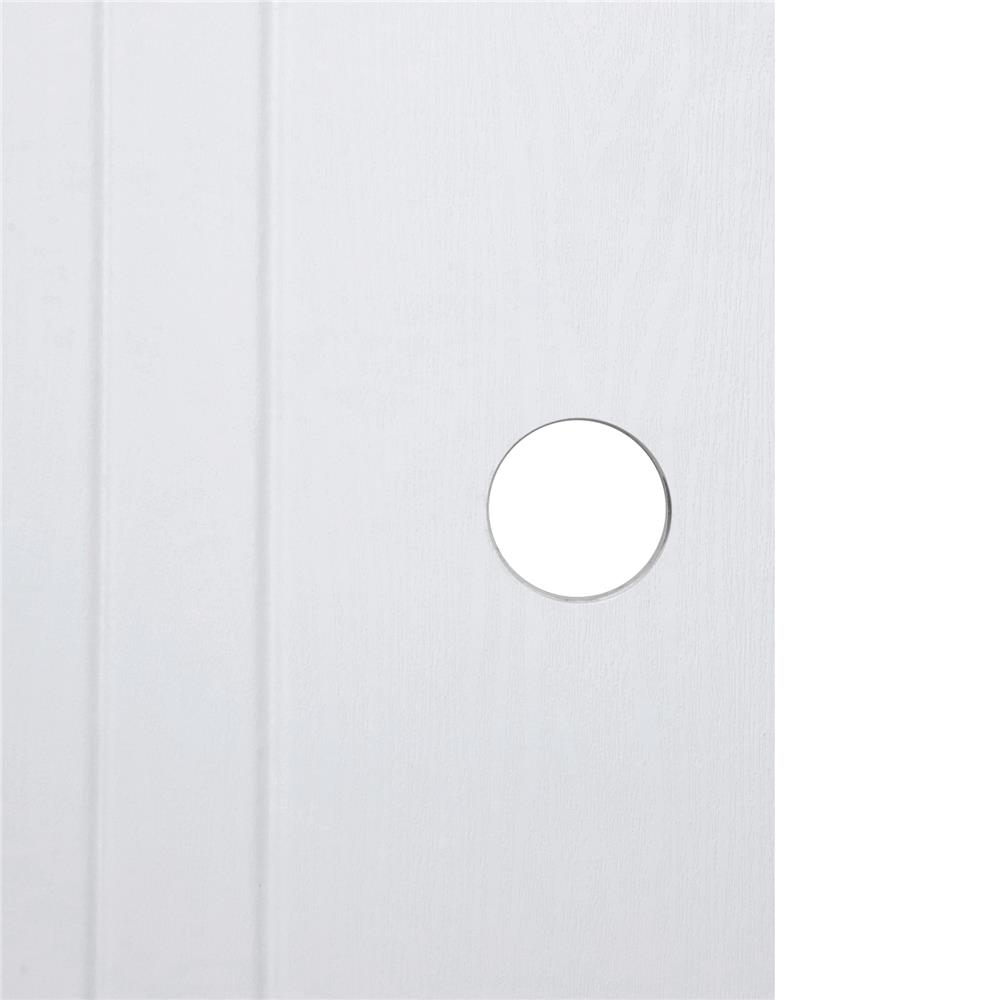 ประตูภายนอก UPVC AZLE PZV3 80X200 ซม. สีขาว เจาะลูกบิด