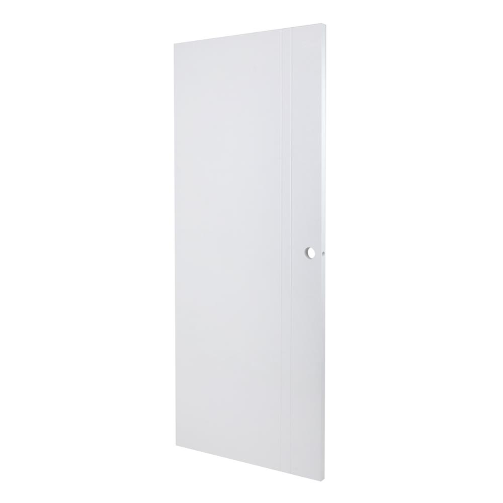 ประตูภายนอก UPVC AZLE PZV3 80X200 ซม. สีขาว เจาะลูกบิด