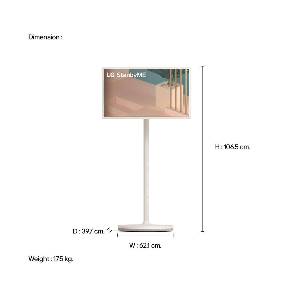 ทีวีแอลอีดี 27 นิ้ว LG (FULL HD, LED) STAND BY ME 27ART10AKPL.ATM