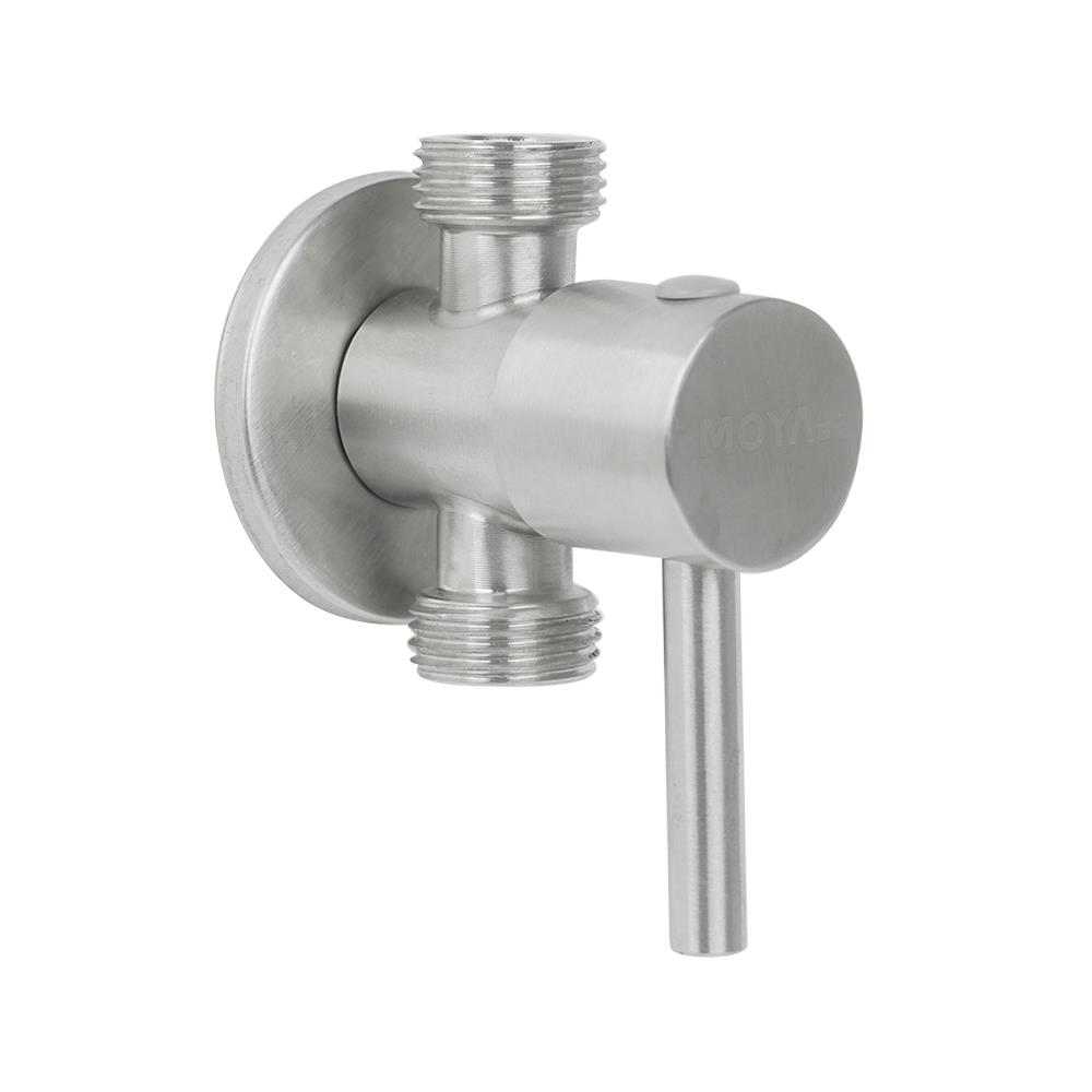 สต๊อปวาล์ว 2 ทาง MOYA SA-02 สีเงิน