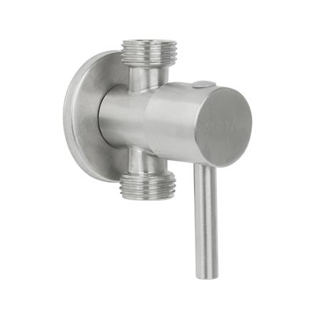 สต๊อปวาล์ว 2 ทาง MOYA SA-02 สีเงิน