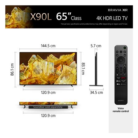 ทีวีแอลอีดี 65 นิ้ว SONY (4K, LED, GOOGLE TV) XR-65X90L_5