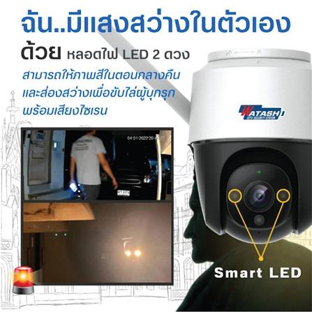 กล้องวงจรปิดไร้สาย WATASHI WIP295F-W 4 ล้านพิกเซล_6