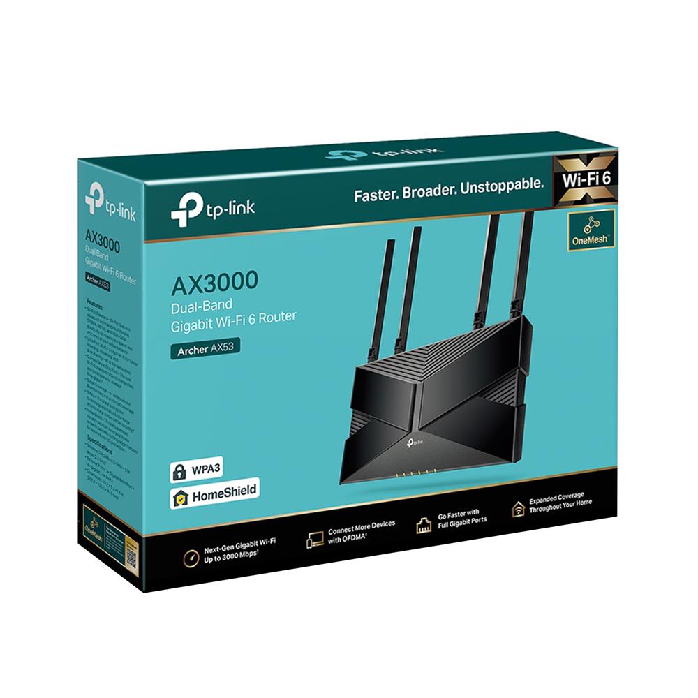 เราเตอร์ TP-LINK AX3000 WI-FI 6 DUAL-BAND WIRELESS