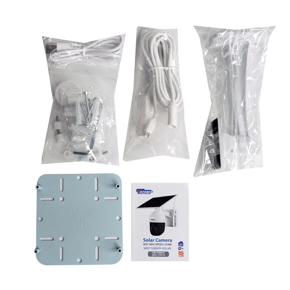 กล้องวงจรปิดภายนอก WATASHI WIOT1028FR SOLAR MINI SPEED DOME 2 ล้านพิกเซล