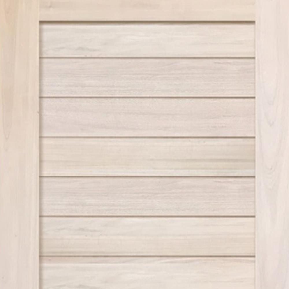 ประตูไม้เนื้อแข็ง N999 นารา 05 80X200 ซม. สีธรรมชาติ ไม่เจาะลูกบิด