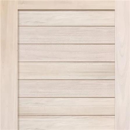 ประตูไม้เนื้อแข็ง N999 นารา 05 80X200 ซม. สีธรรมชาติ ไม่เจาะลูกบิด_1