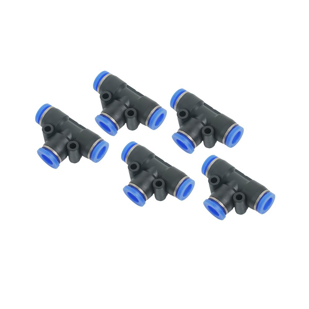 ข้อต่อสายไมโคร 3 ทาง SPRING DY2324 8 มม. แพ็ก 5 ชิ้น