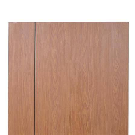 ประตูห้องน้ำ UPVC AZLE GROOVE P3 เกล็ดล่าง 70x200 ซม. สี ORANGE TEAK เจาะลูกบิด_4