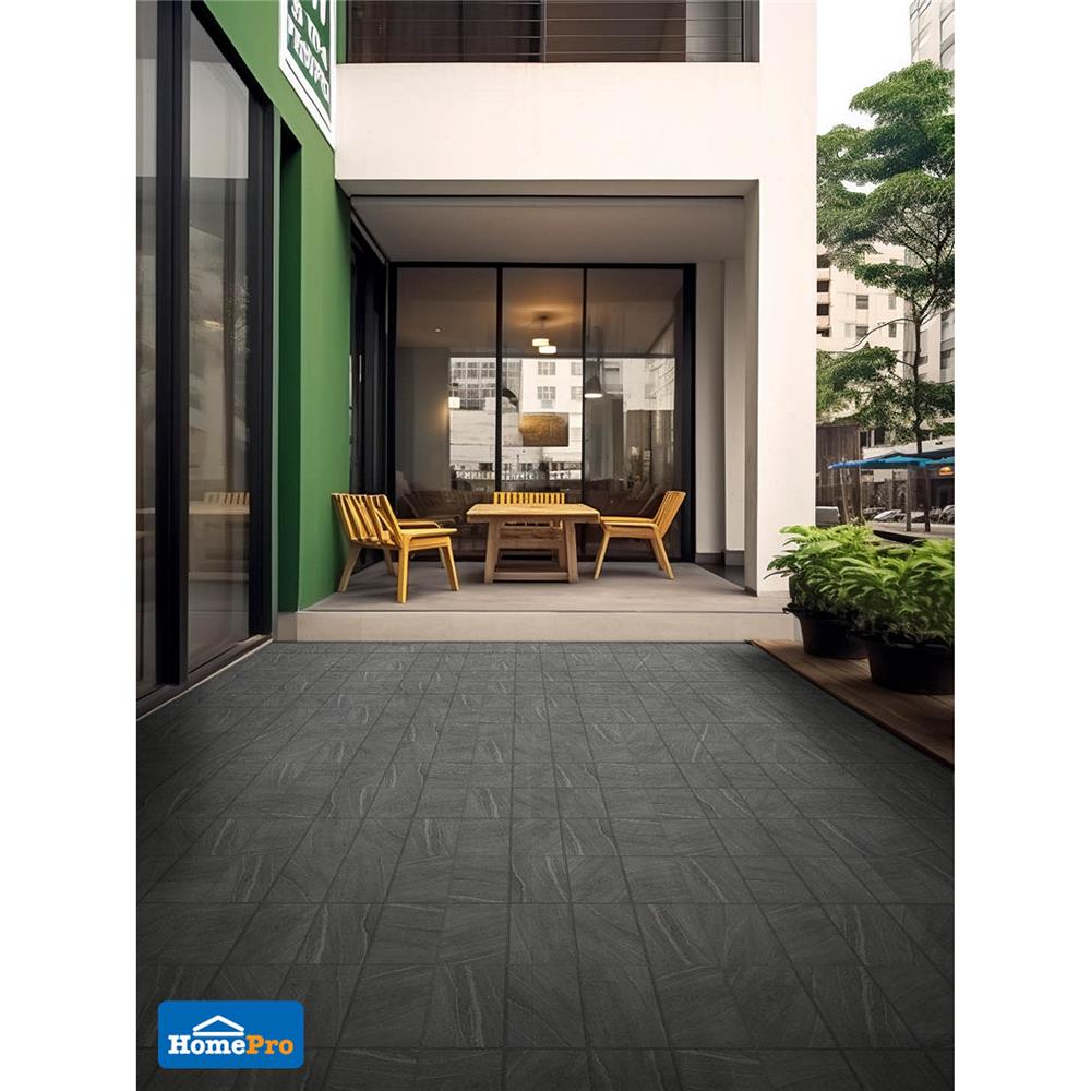 กระเบื้องพื้น 16x16 นิ้ว TARA มิกไซต์ เทา PM 0.96 ตร.ม.