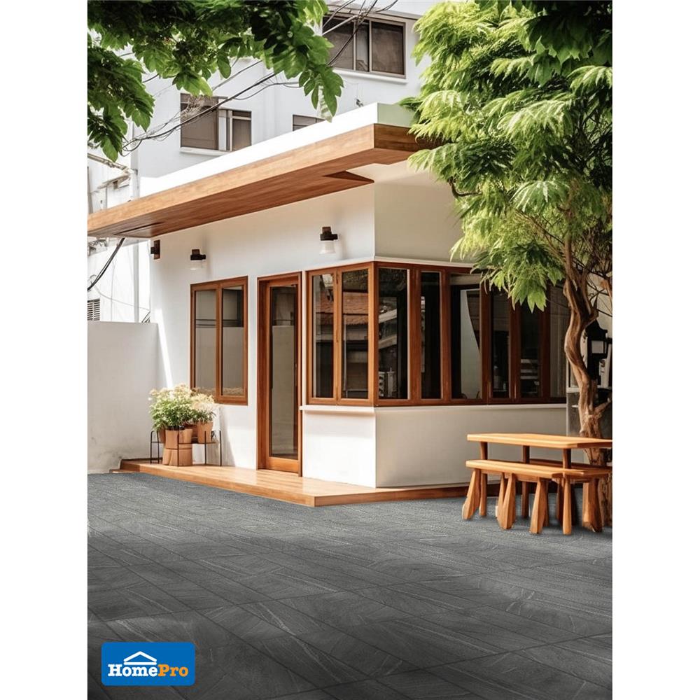 กระเบื้องพื้น 16x16 นิ้ว TARA มิกไซต์ เทา PM 0.96 ตร.ม.