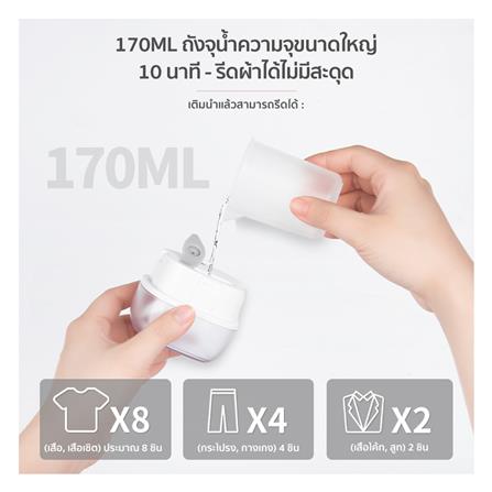 เตารีดไอน้ำพกพา SIMPLUS GTJH011 0.7 ลิตร สีขาว_3
