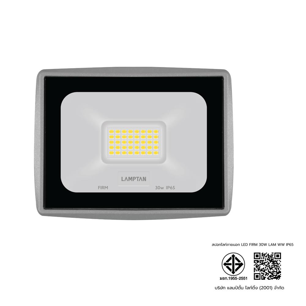 สปอตไลท์ภายนอก LED LAMPTAN FIRM 30 วัตต์ WARM WHITE