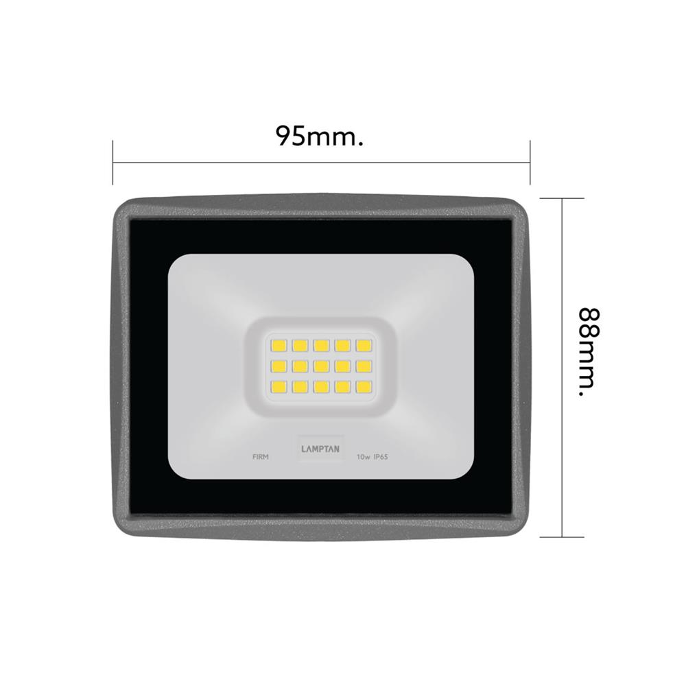 สปอตไลท์ภายนอก LED LAMPTAN FIRM 10 วัตต์ WARM WHITE