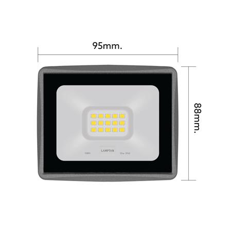สปอตไลท์ภายนอก LED LAMPTAN FIRM 10 วัตต์ WARM WHITE_6