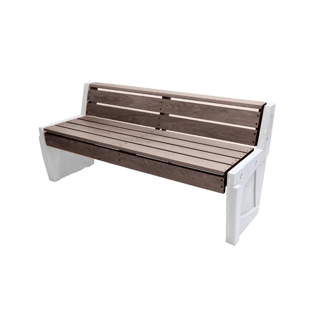 ม้านั่งสนาม BUA DESIGN BLOOM ECO WOOD สีโอ๊ค