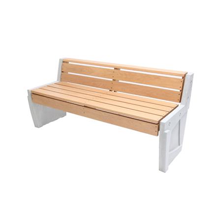 ม้านั่งสนาม BUA DESIGN BLOOM ECO WOOD สีไม้ธรรมชาติ