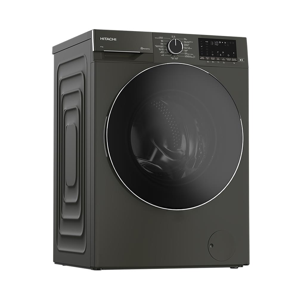 เครื่องซักผ้าฝาหน้า HITACHI BD100YFVEM 10 กก. 1400RPM อินเวอร์เตอร์ สีดำ