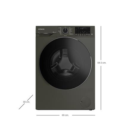 เครื่องซักผ้าฝาหน้า HITACHI BD100YFVEM 10 กก. 1400RPM อินเวอร์เตอร์ สีดำ_4