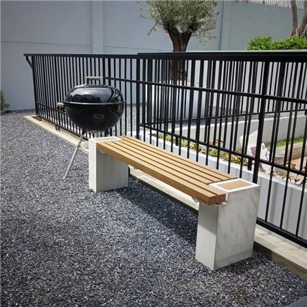 ม้านั่งสนาม BUA DESIGN BUA STONE2.0 ECO WOOD สีไม้ธรรมชาติ_1