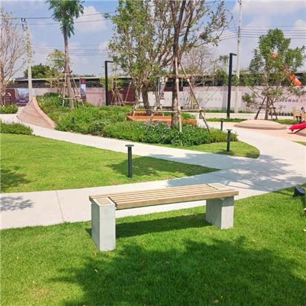 ม้านั่งสนาม BUA DESIGN BUA STONE2.0 ECO WOOD สีไม้ธรรมชาติ_2