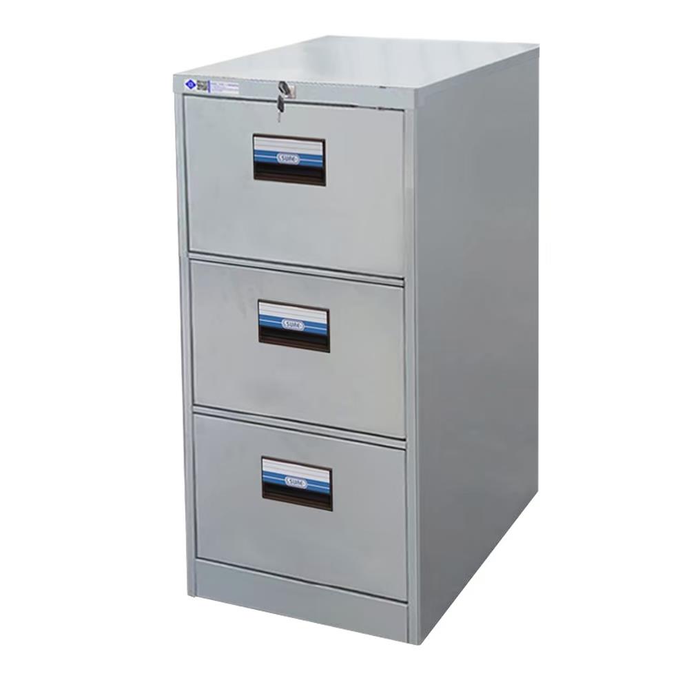 ตู้ลิ้นชักเหล็ก 3 ชั้น SURE FC-203 สีเทา