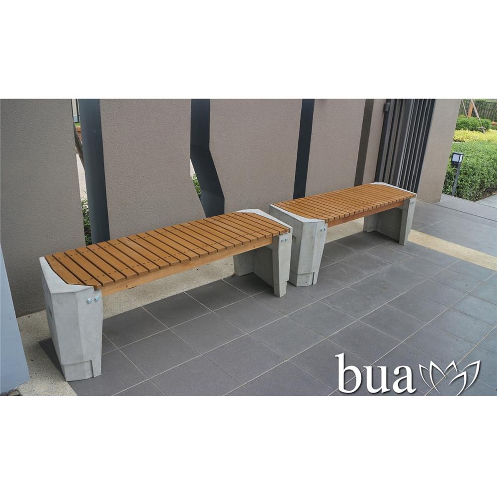 ม้านั่งสนาม BUA DESIGN BUA STONE1.0 ECO WOOD สีไม้ธรรมชาติ