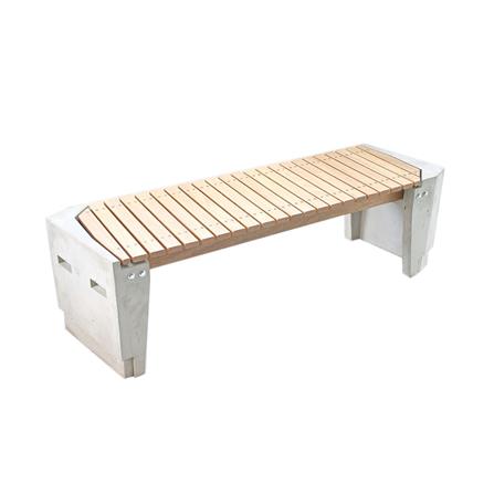 ม้านั่งสนาม BUA DESIGN BUA STONE1.0 ECO WOOD สีไม้ธรรมชาติ_3