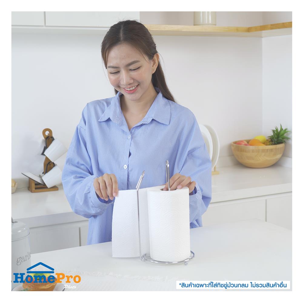 ที่ใส่ทิชชูม้วนกลม KECH 14845NP สีเงิน