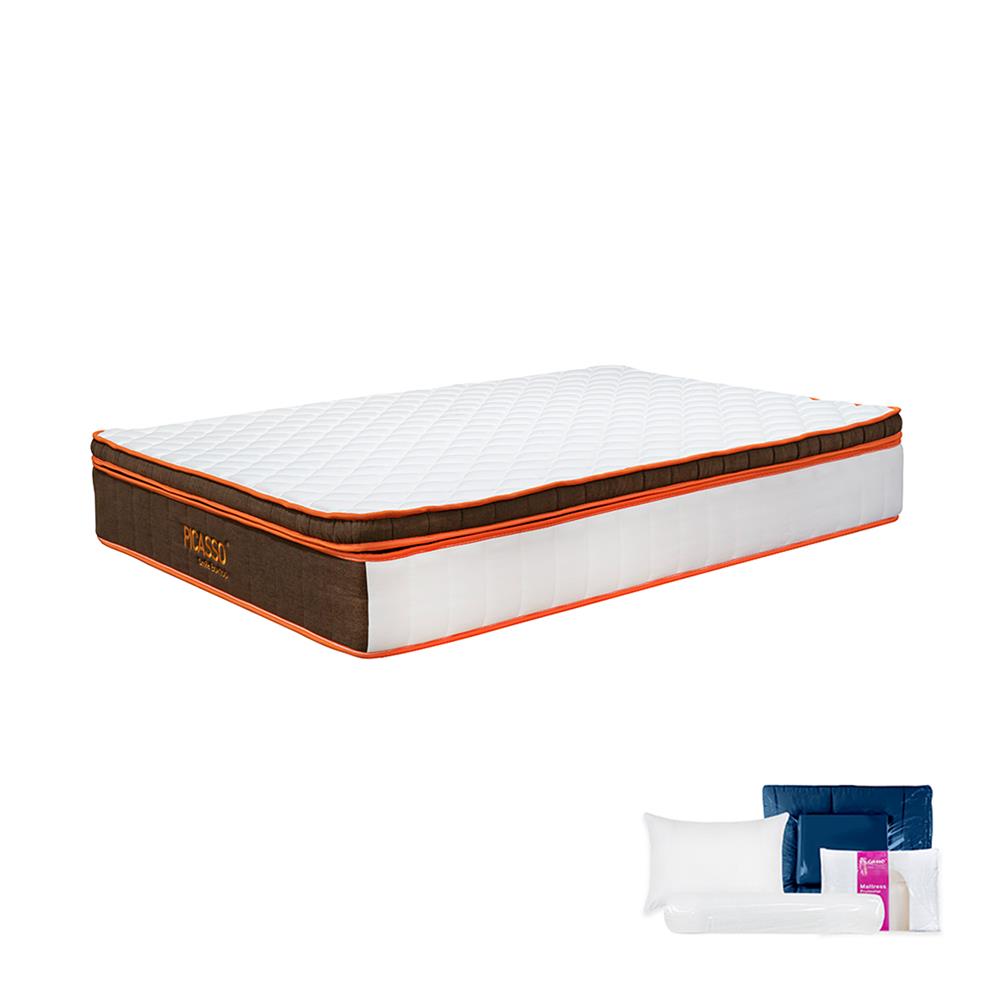 ที่นอน 3.5 ฟุต PICASSO COMFORT SMILE BOXTOP (พร้อมชุดเครื่องนอน 7 ชิ้น)
