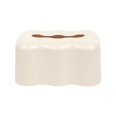 กล่องทิชชู่แผ่น PS KECH WAVE SPRING สีครีม_1