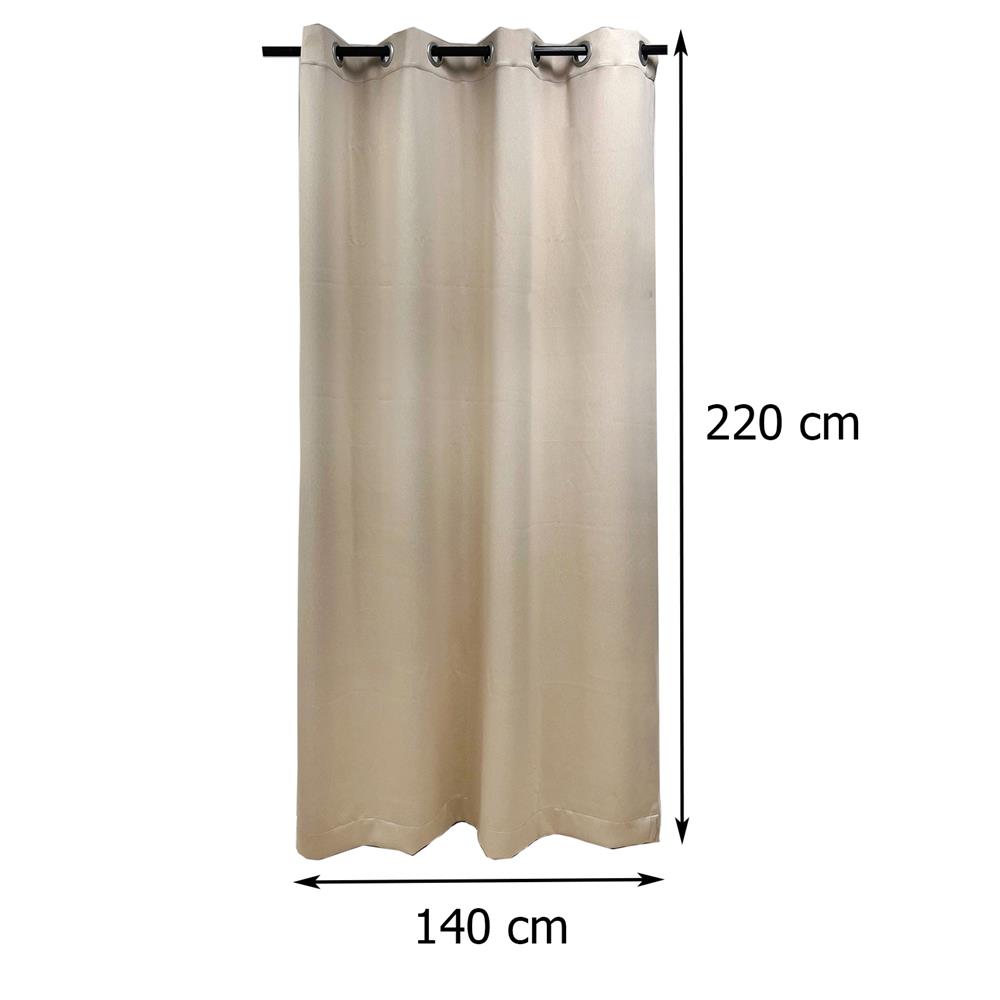 ผ้าม่าน EYELET HOME LIVING STYLE EVERY UV 140X220 ซม. สีครีม