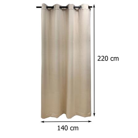 ผ้าม่าน EYELET HOME LIVING STYLE EVERY UV 140X220 ซม. สีครีม_5