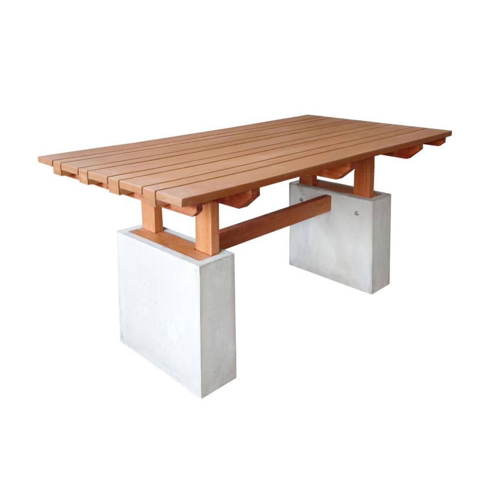 โต๊ะสนาม BUA DESIGN BUA STONE2 TABLE ECO WOOD 150 ซม. ไม้ธรรมชาติ