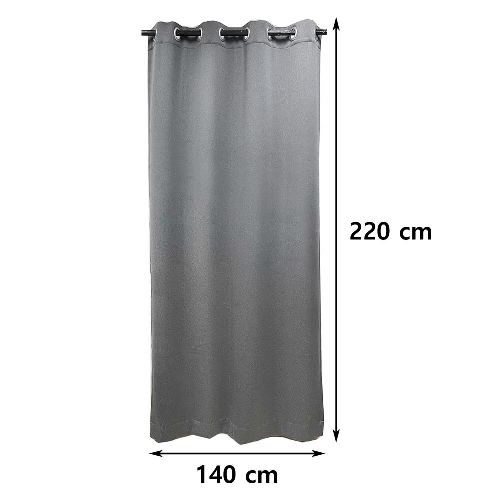 ผ้าม่าน EYELET HOME LIVING STYLE EVERY UV 140X220 ซม. สีเทา