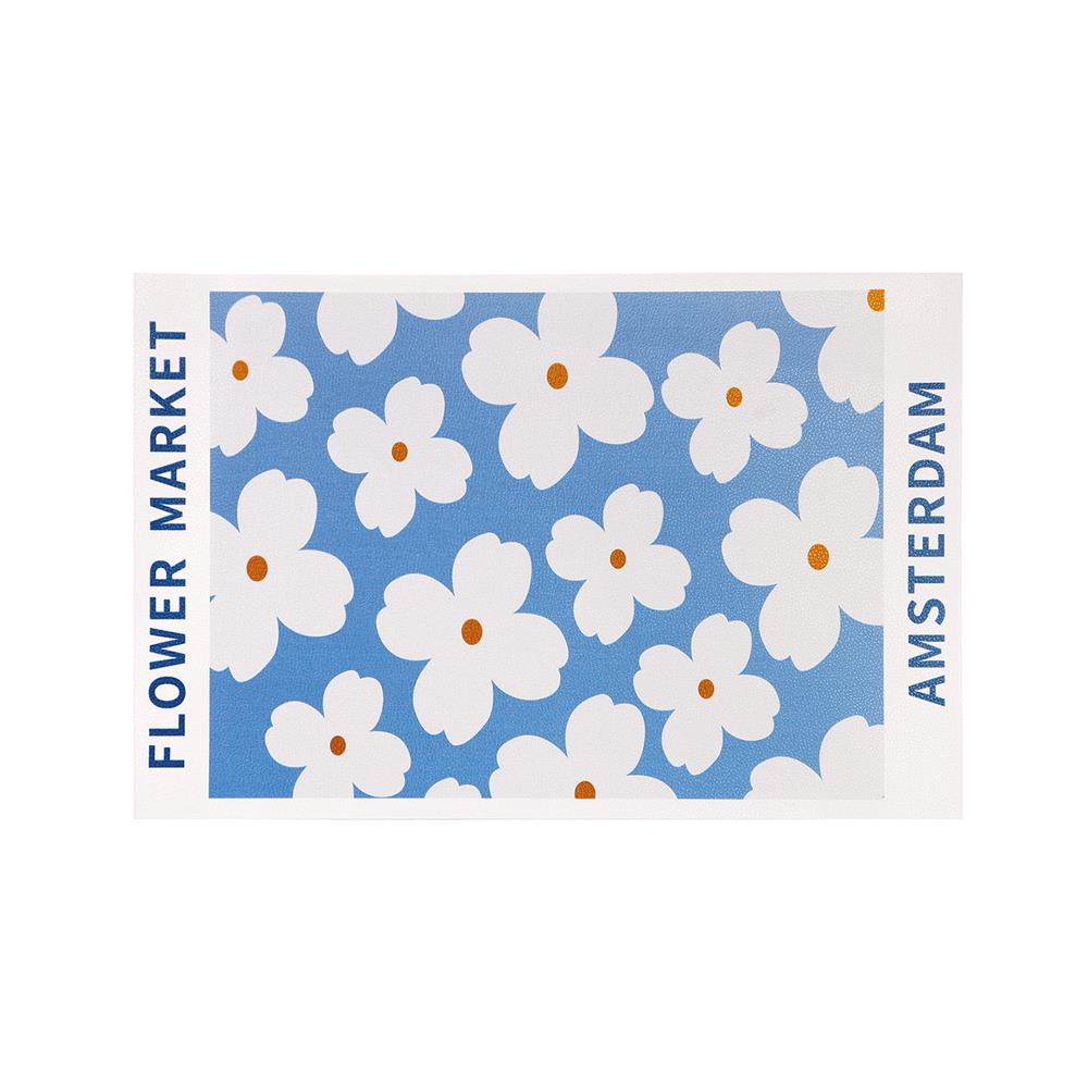 แผ่นรองจาน PVC SRITHAI AMSTERDAM TD สีฟ้า