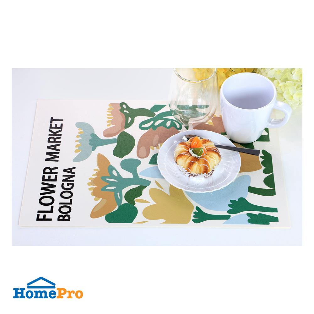 แผ่นรองจาน PVC SRITHAI BOLOGNA TD สีครีม